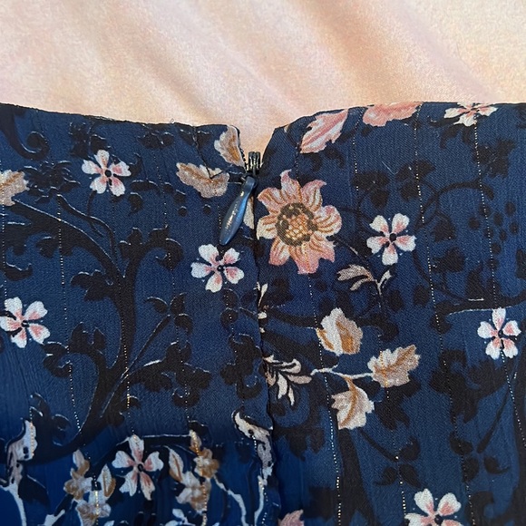 AQUA NAVY FLORAL MINI DRESS - Picture 9 of 10